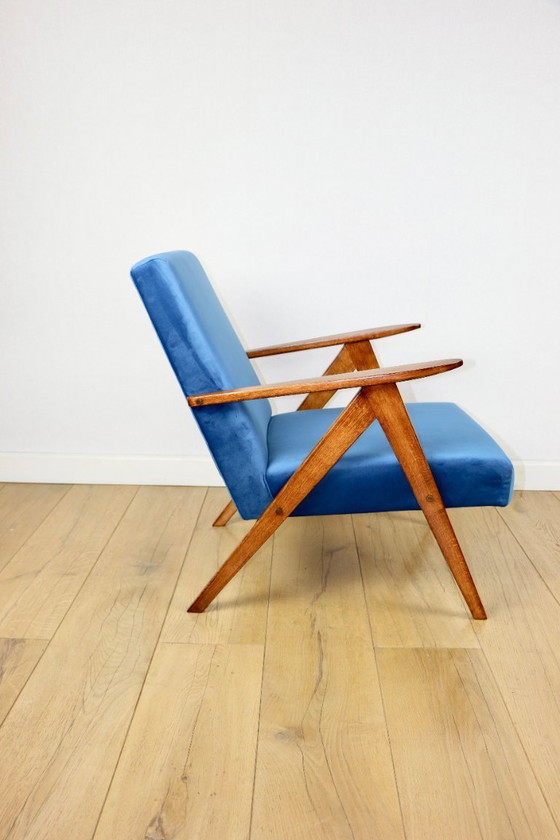 Image 1 of B-310 VAR fauteuil zeeblauw fluweel - 2 stuks beschikbaar