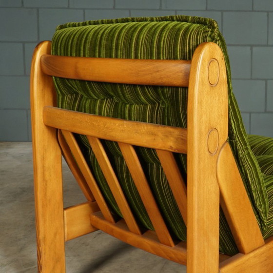 Image 1 of Vintage modular seating area/seating group – green velvet – 1970s