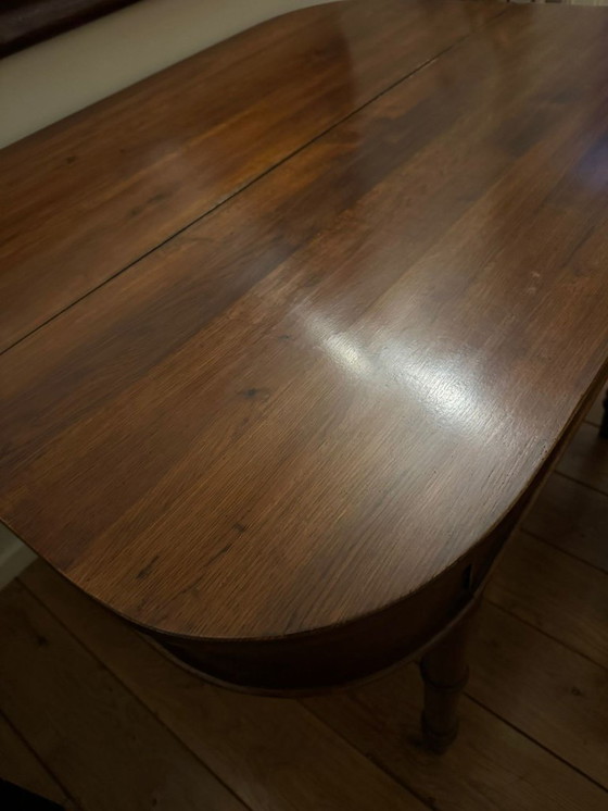 Image 1 of OAK SIDETABLE folding table - dining table WALL TABLE EICHHOLTZ