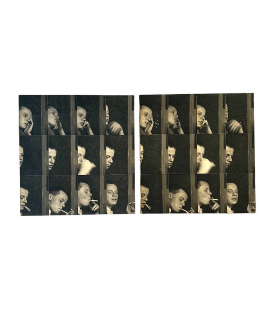 Image 1 of Gerry Hunt (1927 - 2023), 'William' set of  2 photographical works mounted on wood panels, UK 1979