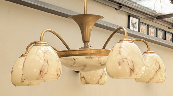 Image 1 of Jaren '30 Art Deco Hanglamp Armatuur 