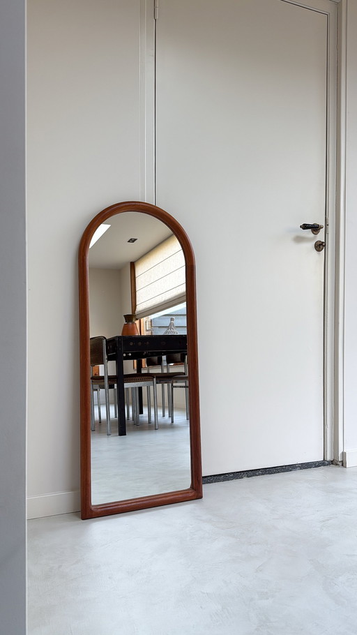 Teak wooden mirror by Kai Kristiansen