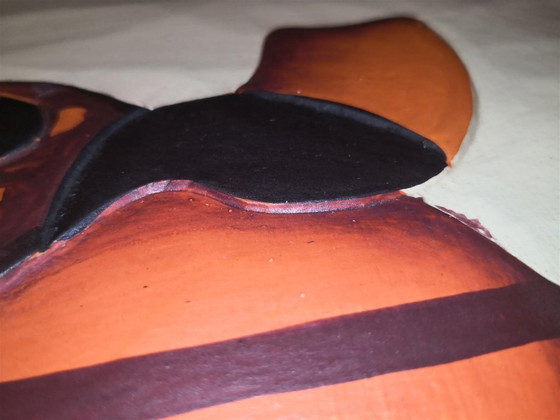 Image 1 of Cornice artigianale in rilievo africano vintage / 62 x 42 cm / anni '80