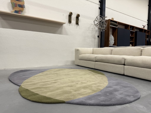 Tappeto Brink En Campman Element Chad Grigio Verde 204X240 cm