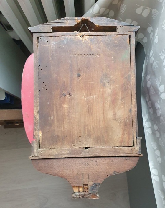 Image 1 of Antieke Franse wandklok - 1897 - houten uurwerk