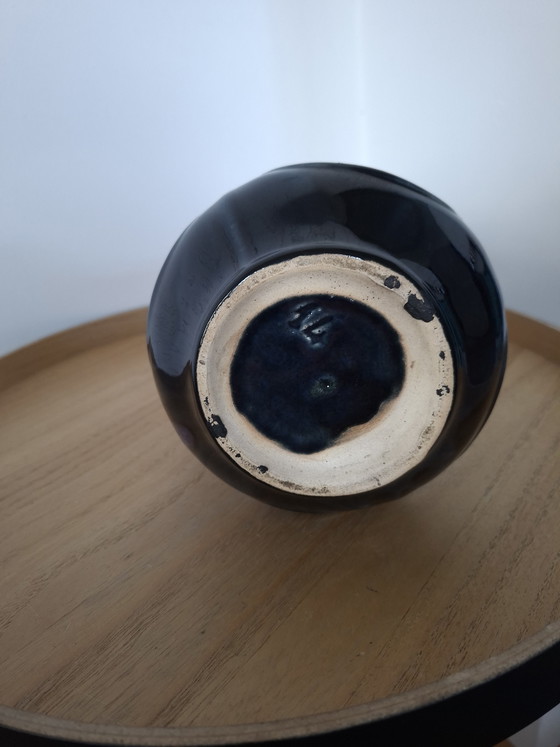 Image 1 of Bellissimo set di vasi Art Deco - Faïencerie de Thulin - Smalto a goccia