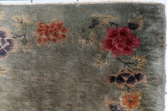 Image 1 of Tappeto cinese antico Art Déco fatto a mano, 90 cm x 145 cm, anni '20 - 1B394