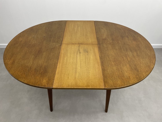 Image 1 of table à manger ronde extensible vintage