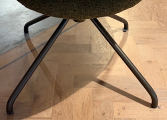 Label vandenberg Lola Fauteuil, Label Van den Berg, Cuir, Métal, Noir (photo 5 sur 5)