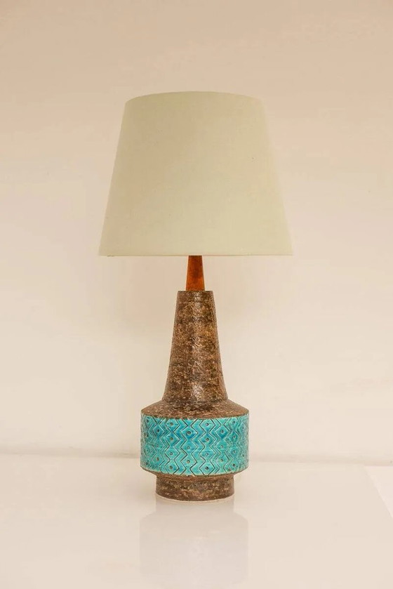 Lampe en céramique Bitossi bleu Rimini, par Aldo Londi, Italie, années 1970 – Porcelain, Ceramic (photo 12 of 18)