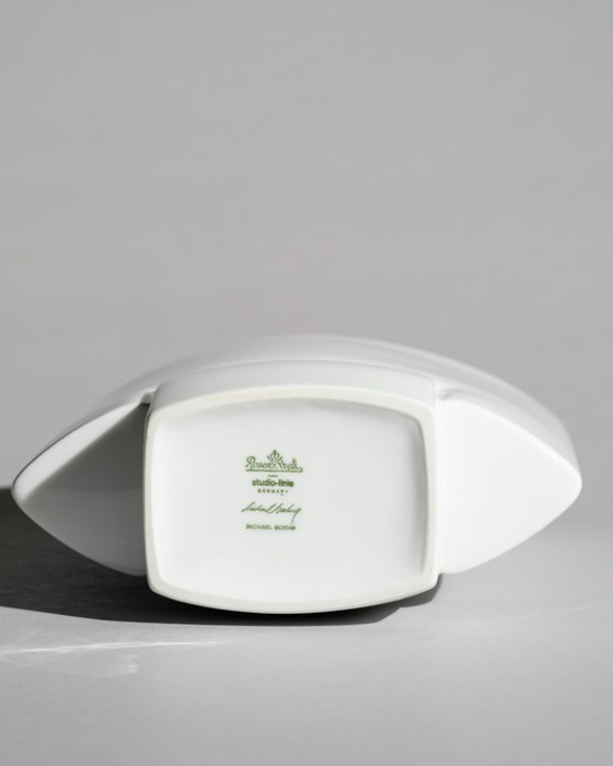 Image 1 of Rosenthal Porcelain Vase Duo “Debut” by Michael Boehm & “Squall” by Cédric Ragot