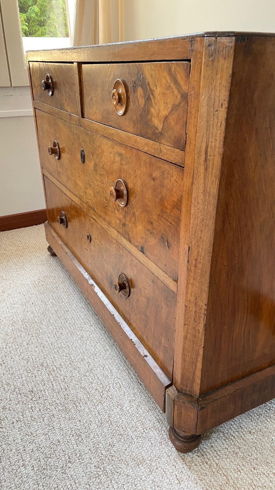Image 1 of COMMODE Ancienne NOYER et Bois Massif