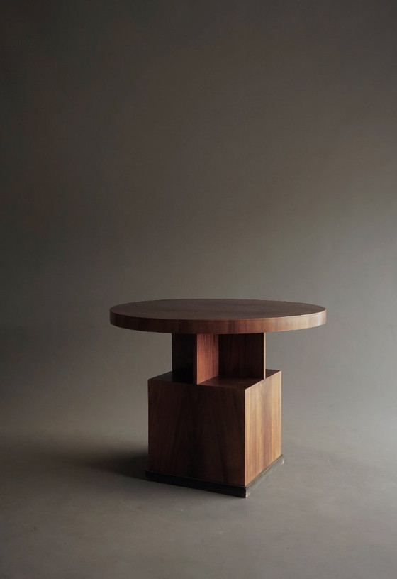 Image 1 of Geometrische salontafel of bijzettafel in art-decostijl, jaren 1930.