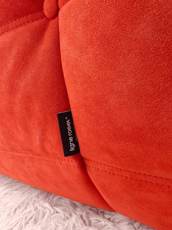 Ligne Roset Togo 3 posti. Alcantara Goya Red – Divani 3 posti, Tessile (photo 7 of 8)