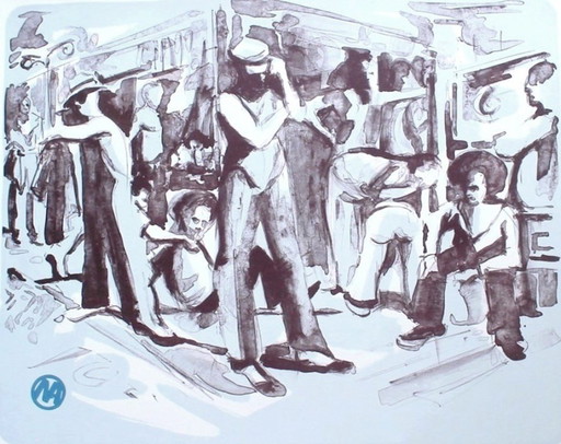 Nick Andrews, litografia 'The Gang' 43/125 - anno 2010
