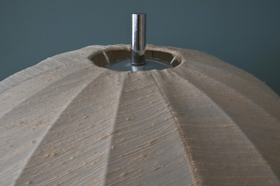 Image 1 of Lampada da terra anni '70 con base cromata e paralume a ombrello