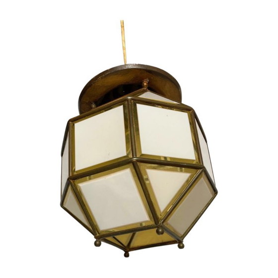 Image 1 of Lampe en verre Art déco vintage