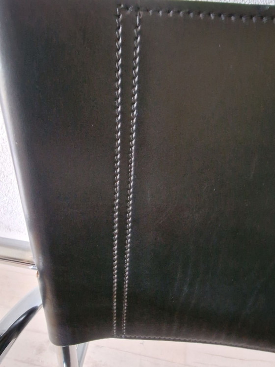 Vollenbrock Leolux Fauteuil 4735 Années 1980 – Chrome, Cuir (photo 6 of 10)