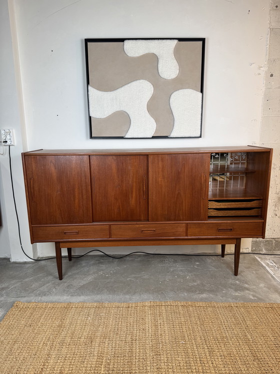 Image 1 of Danish Teak Sideboard With Bar Section and Drawers