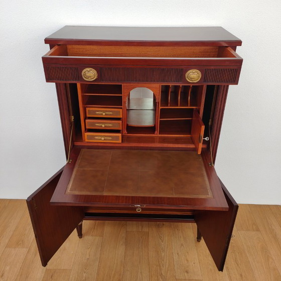 Image 1 of Antieke Mahoniehouten Secretaire in Empire-stijl
