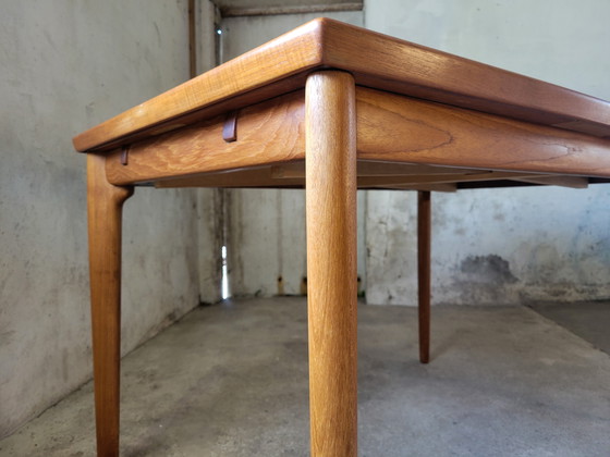 Image 1 of Table de salle à manger extensible en teck par Grete Jalk pour Glostrup