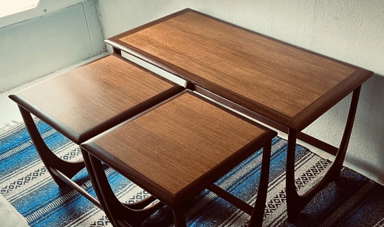 Image 1 of Coffee Table with Nesting Tables from G-Plan, Set of 3