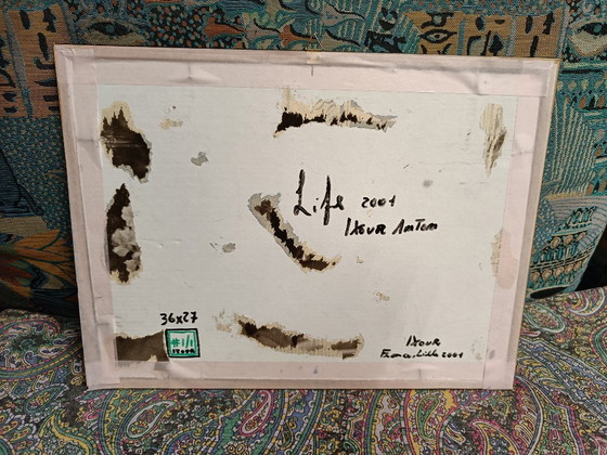 Ingelijst kunstwerk "Life ADDITIVE", Schilderijen & Tekeningen, Hout, Anders, Rood, Pop Art (foto 6 van 9)