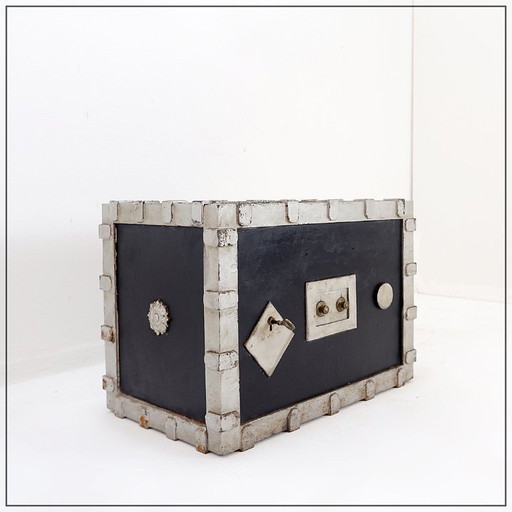 Antique Incombustible Cast Iron Safe