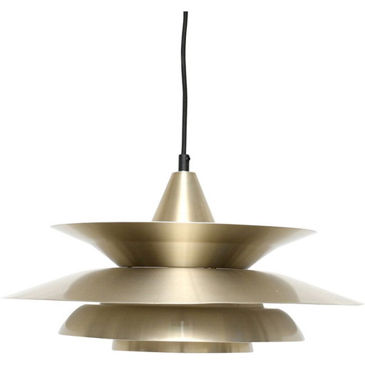 Vintage messing hanglamp, Denemarken 1970