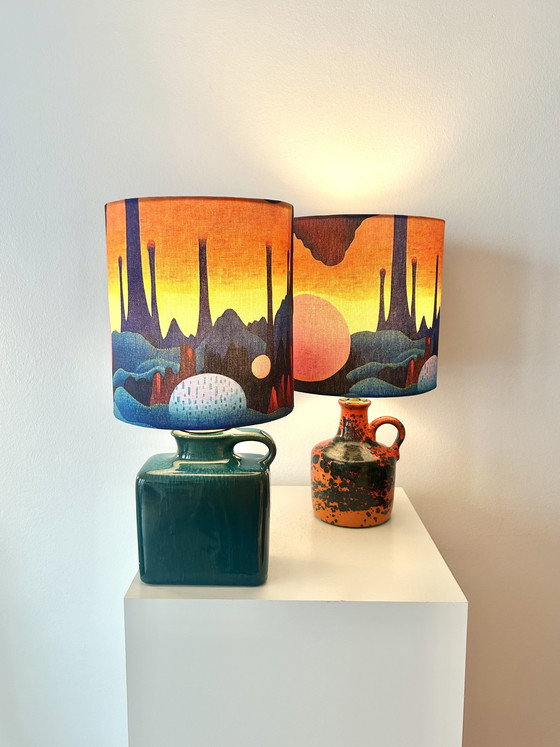 Image 1 of Ruimtevaartlamp - Origineel Keramiek - Draadloos - Geschikt voor gebruik buitenshuis