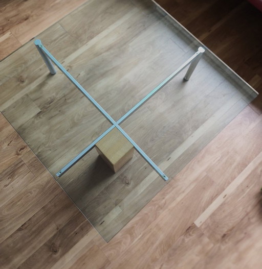 Table basse KW1, Metaform Hank Kwint – salontafels, Glass, Metal