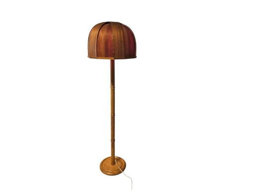 GB Solbackens Svarveri - grenenfineer - vloerlamp - Zweden - 1970's