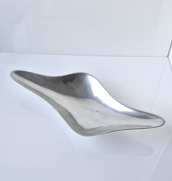 Image 1 of Massieve aluminium schaal, organisch design, bijpassende Anna Eferlund Ikea kaarsenhouder