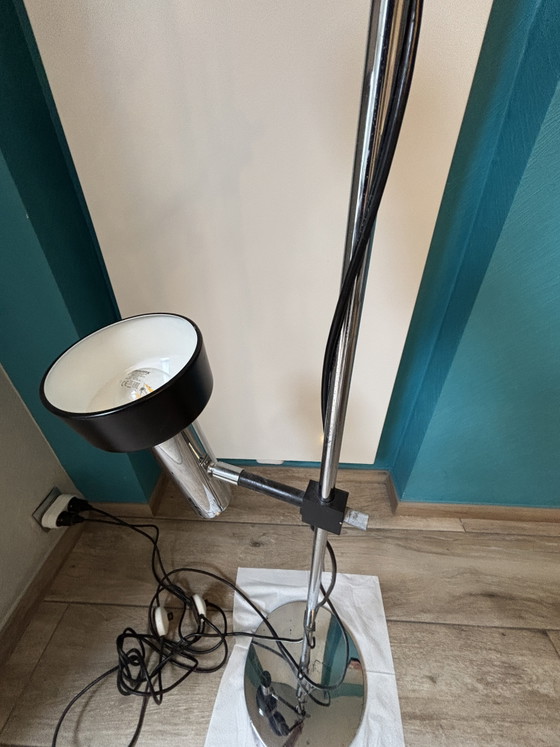 Vintage floor lamp, model L401, by Staff Leuchten, from the 1970s – Floor lights, Metal, Chrome (photo 9 of 15)