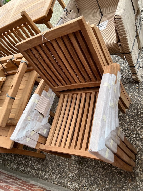 Image 1 of TEAK Original Garden Furniture Set, NEW