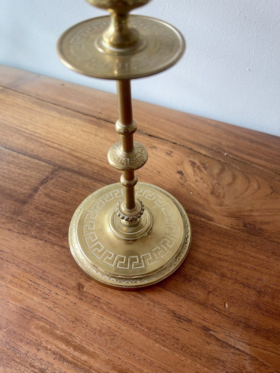 Image 1 of Candeliere in ottone inciso