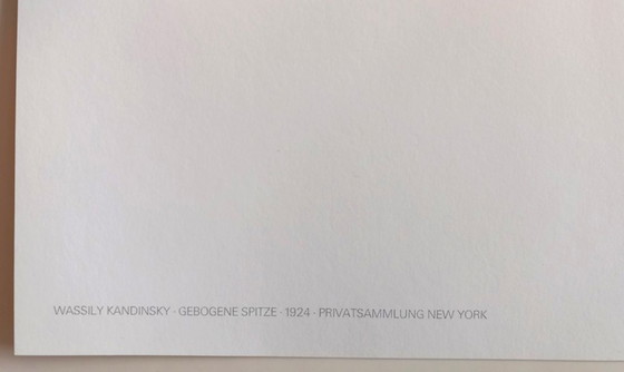 Image 1 of Wassily Kandinsky - Offset lithograph Gebogene Spitze