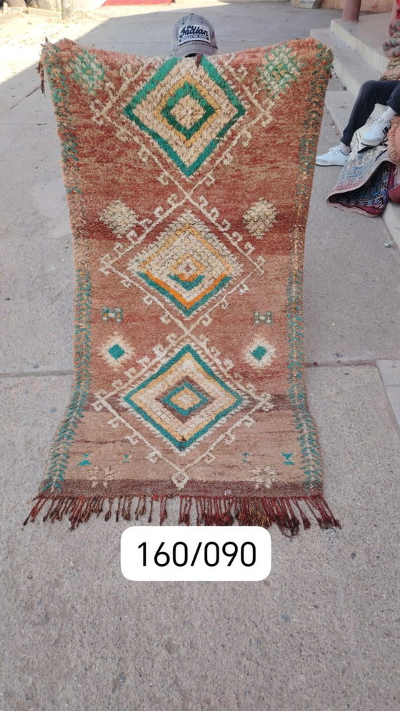 Image 1 of Handgeknoopt Berber kleed wol 160x90cm