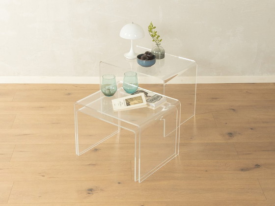 Image 1 of Stapelbare acryltafels uit de jaren 60