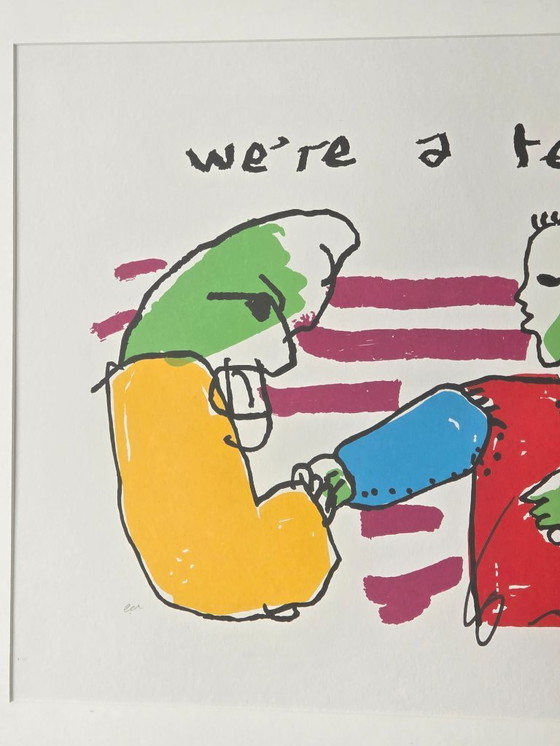Image 1 of Herman Brood - We're a Team - E.A - Handsigned