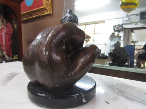 Image 1 of bronzen standbeeld van Francisco Zuniga