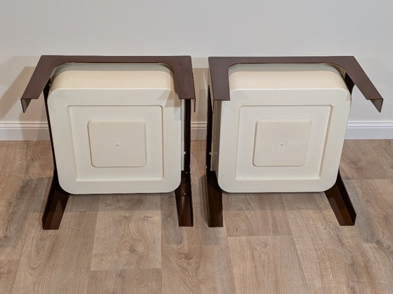 Image 1 of Par de mesas auxiliares "Flair" de Marc Held para Prisunic, 1972 - Space Age Design