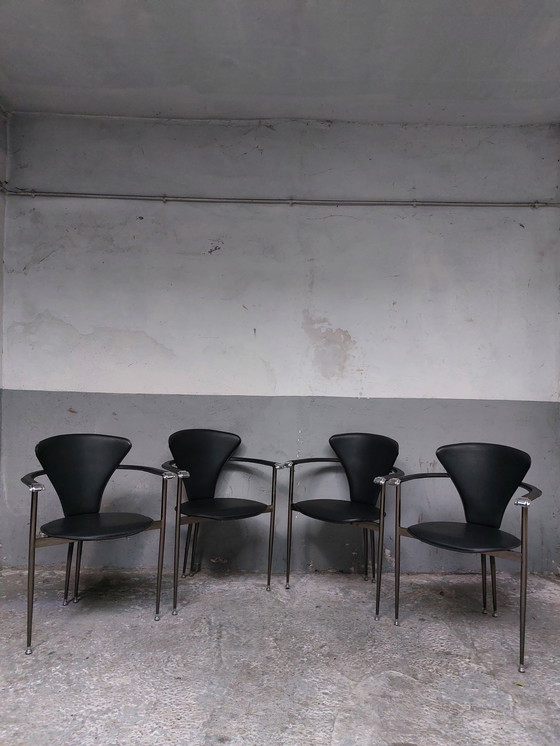 Image 1 of  4 x arrben dining chairs