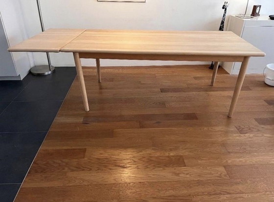Image 1 of Danish design dining set oak table + 6 J.L. Møller chairs