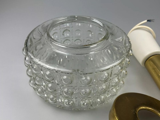 Image 1 of Lampada a sospensione VEB anni '60-'70, lampada da soffitto a bolle, ottone, vetro, design spaziale