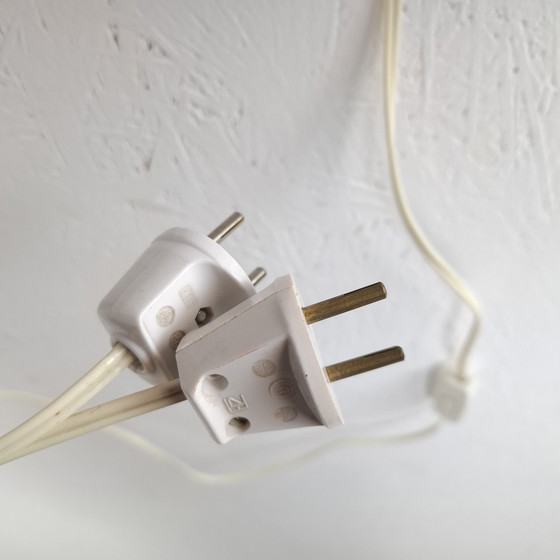 Image 1 of 2x vintage wall lamp bedside lamp orange/red Herda 70s