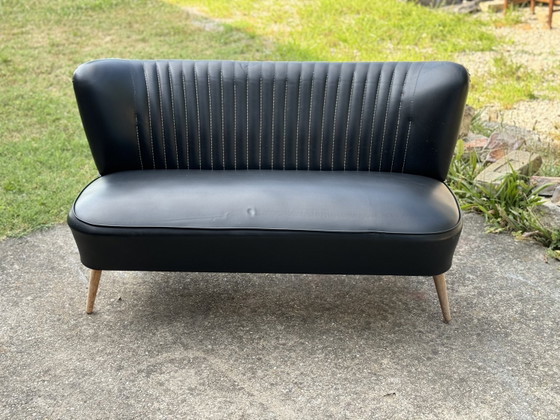 Mid-Century Sky Black Cocktail Sofa, 1950s – Loveseats, Mid Century Modern (photo 7 of 8)