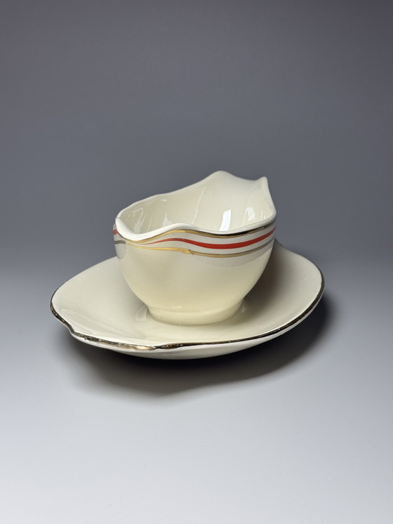 Image 1 of Boch Frères, Art Deco – Große Servierschüssel & Soßenschüssel (1940er Jahre)