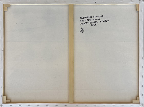 Image 1 of Painting Stacked Harmony (Geometric Abstract)