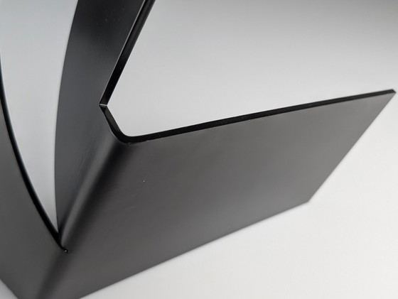 Image 1 of Zwarte abstracte stalen sculptuur, Carlos Evangelista, 55/75